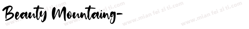 Beauty Mountaing字体转换